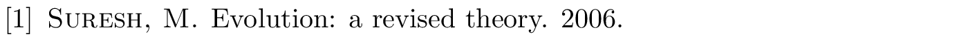 BibTeX example: unpublished citation style acm